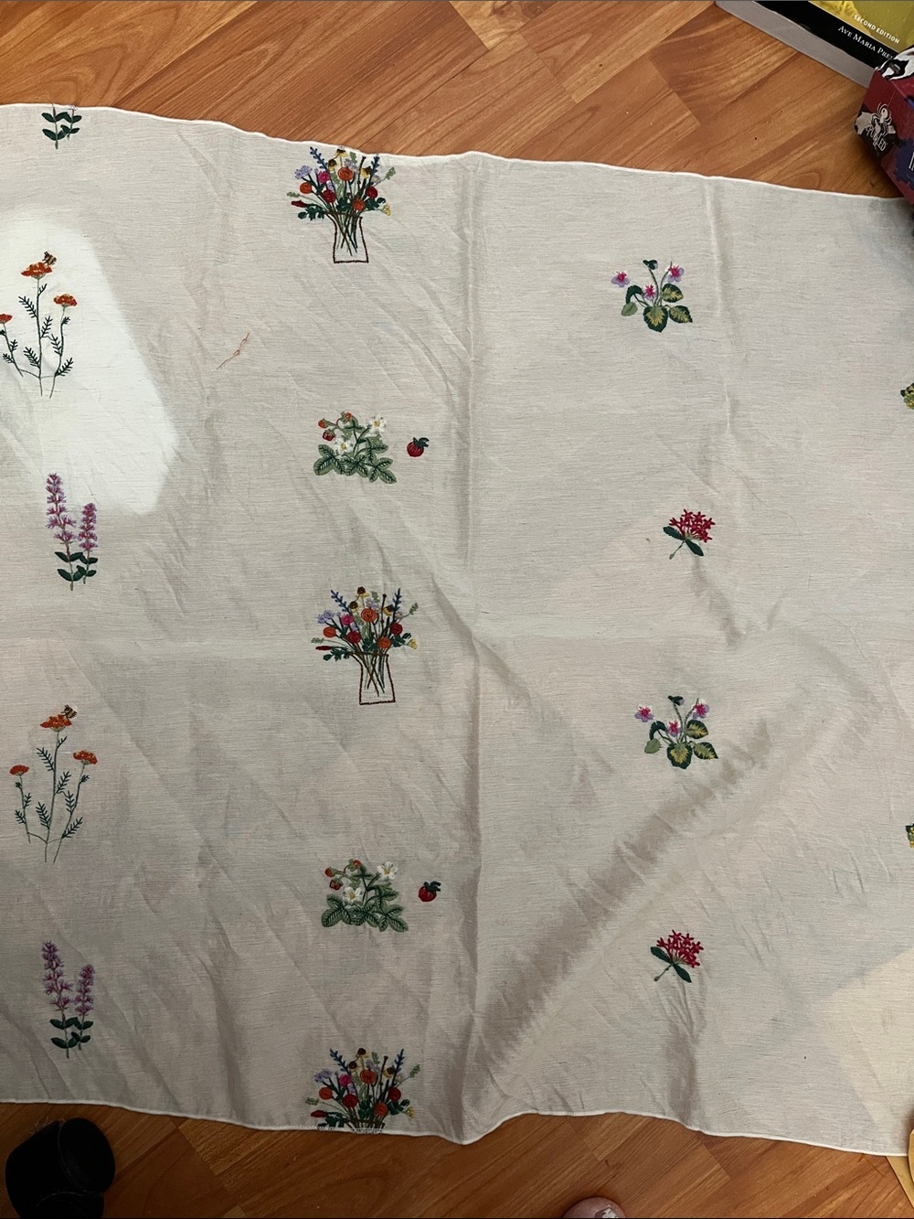 Urban Outfitters Embroidered Floral Head Scarf